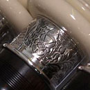 Thistle hand engraved design